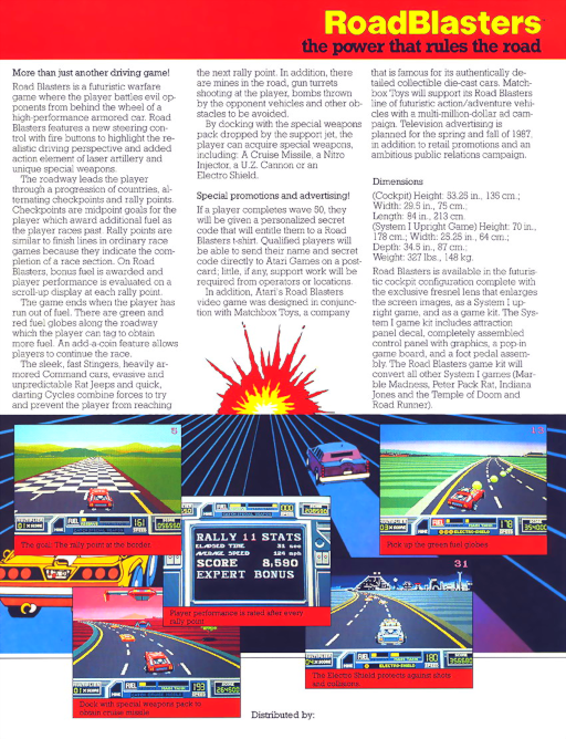 Road Blasters (cockpit, German, rev 1) Game Cover